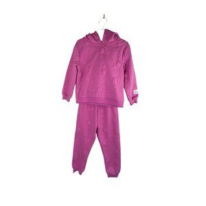 Barbie Hoodie And Sweatpants Set Pink Toddler Size 3T
